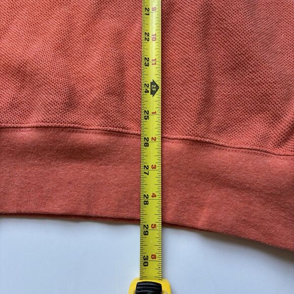 Polo Ralph Lauren Men’s Large Mesh Knit Orange 1/4 Zip Sweater Multicolor Pony - Picture 10 of 10